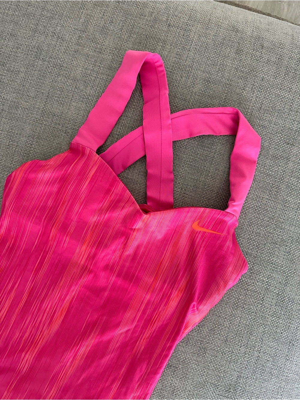 Nike pink top with Orange Accent